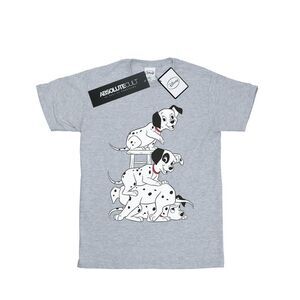 101 Dalmatians Girls Chair Cotton T-Shirt / Sports Grey
